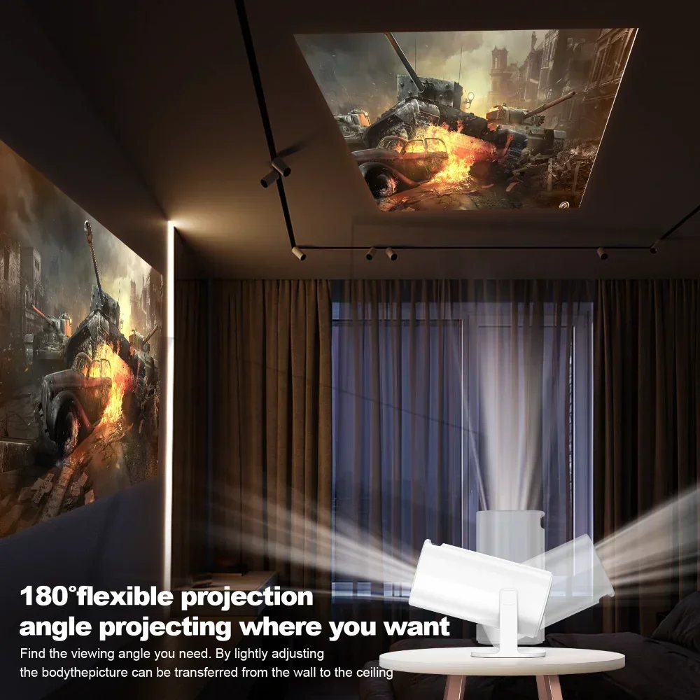 

1280*720P Home Cinema Portable Projector P30 Smart Mini Projector Android 11 WiFi6 Support 4K 1080P BT5.0 Projector