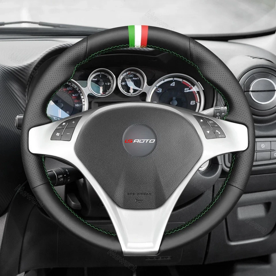 

Microfiber Leather Hand Stitched Steering Wheel Cover for Alfa Romeo Giulietta 2010-2014 MiTo 2008-2015 Year Car Hand-sewing