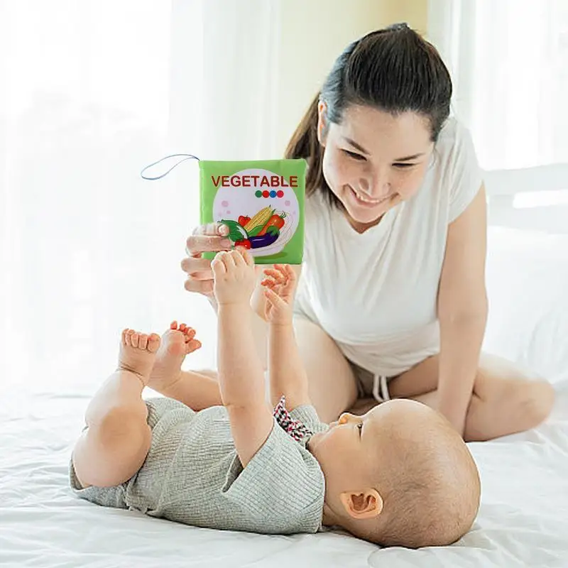 Kontrast reiches Stoff buch Crinkle wasch bares Kaubuch reißfestes, kontrast reiches Stoff buch Stoff aktivität weiches Buch