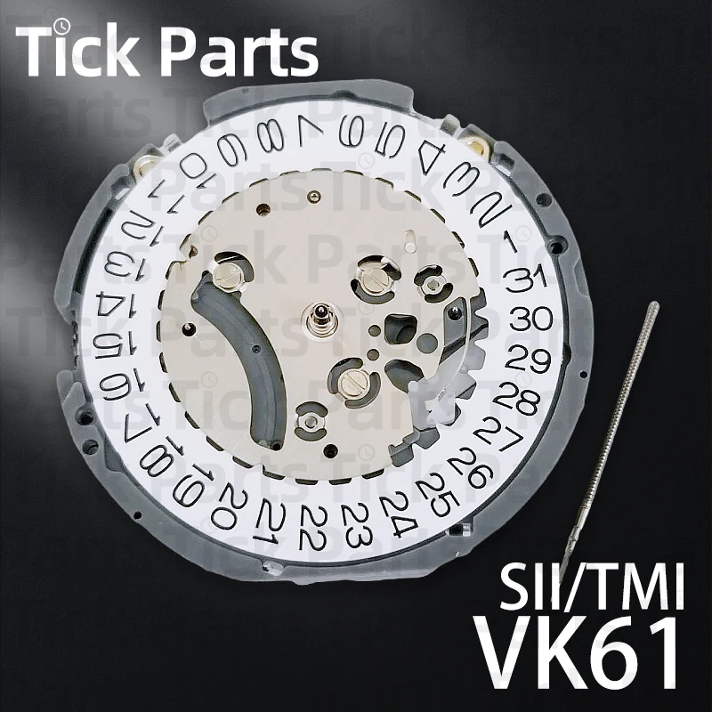 VK61 Quartz Watch Movement Spare Parts Crown Winding Stem Hands Chronograph Watch Repair Tools Universal Accessories