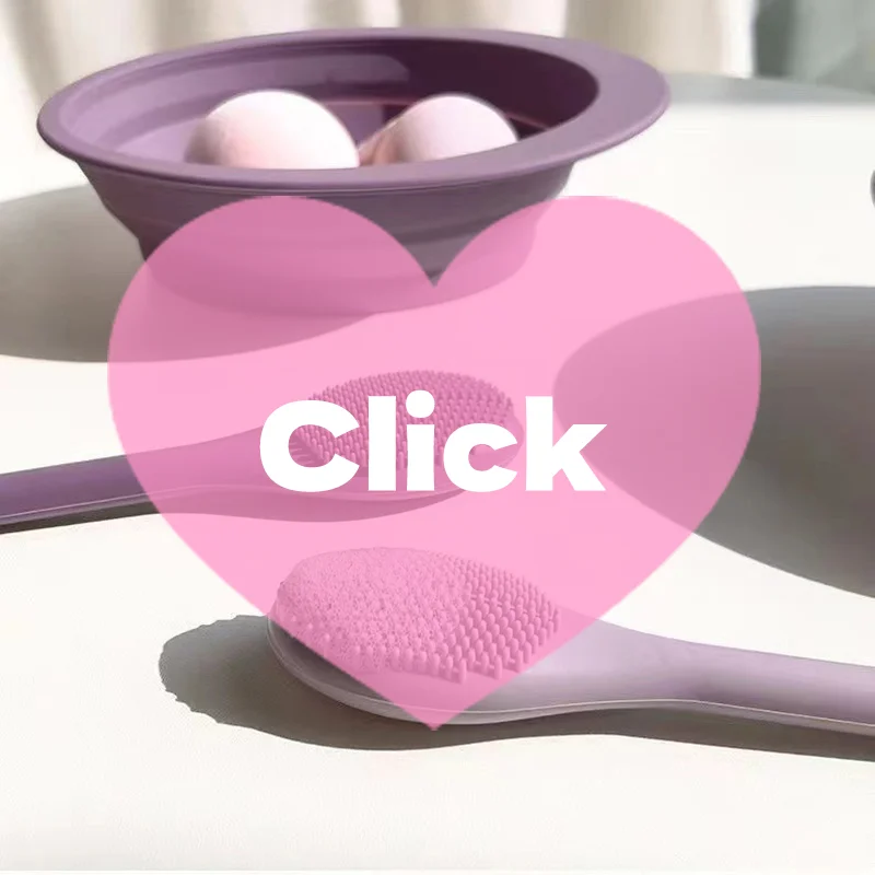 مزدوج الرأس سيليكون قناع الوجه فرشاة تدليك الوجه تنظيف فرشاة DIY الطين فيلم مكشطة أداة العناية بالوجه سبا صالون تجميل #1