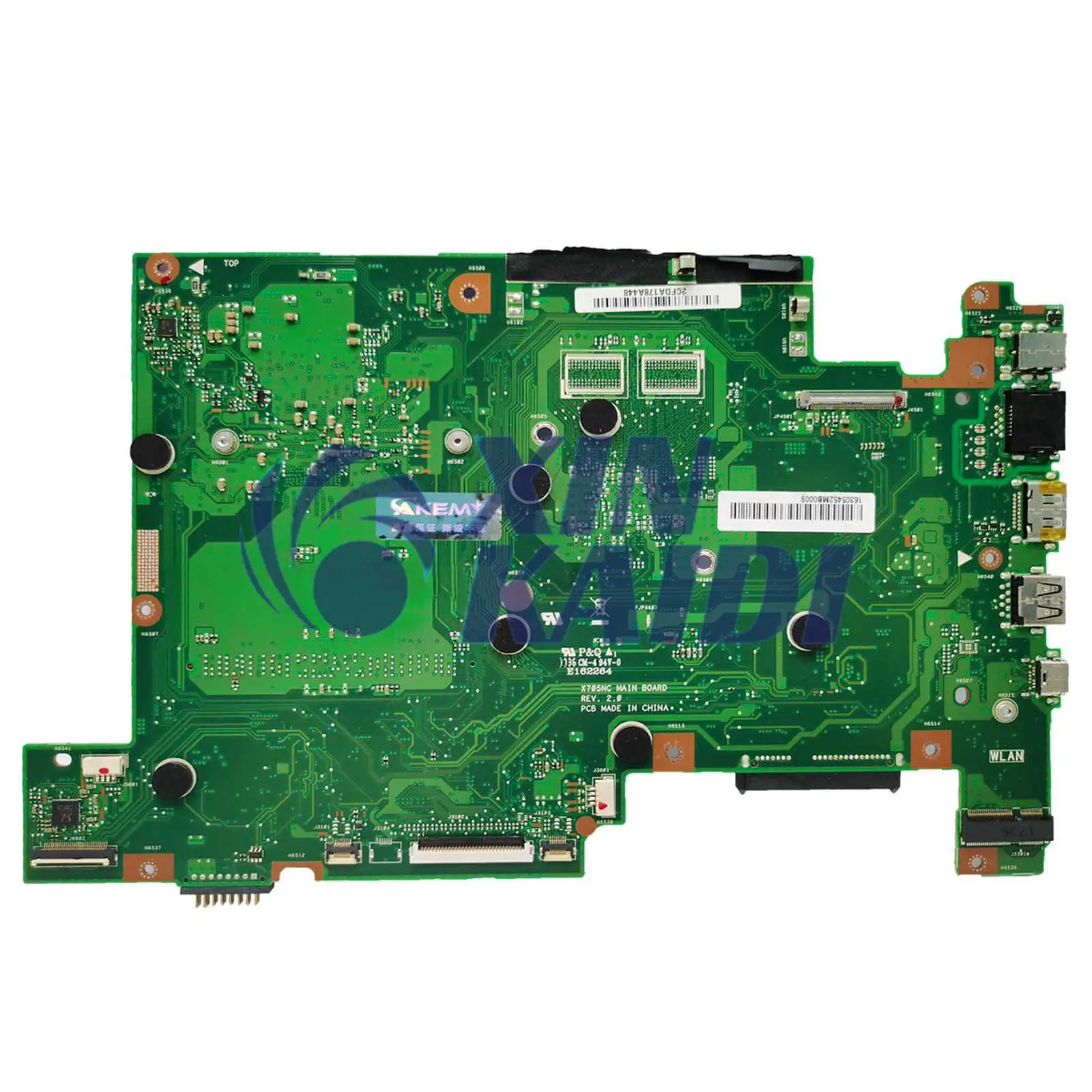 Placa-mãe do portátil para ASUS Vivobook, Mainboard, CPU N3350, N42000, N5000, X705, X705NA, X705N, 100% testado OK