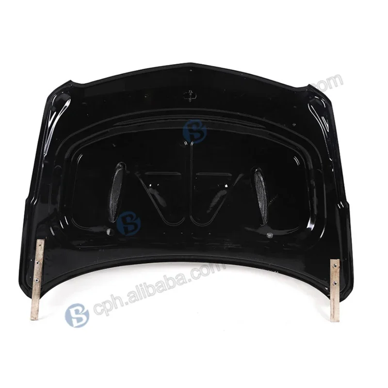 BENSNEES Front Real Carbon Fiber Bonnet Hood Black Car Body Kit with Screws for Cadillac XT5 New Condition!