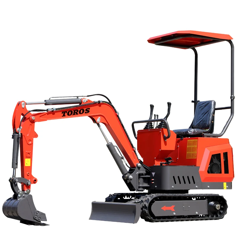 Miniexcavadora pequeña de 1 tonelada, excavadora pequeña de alta calidad para jardín, Bagger para el hogar, usada personalizada, venta directa de fábrica