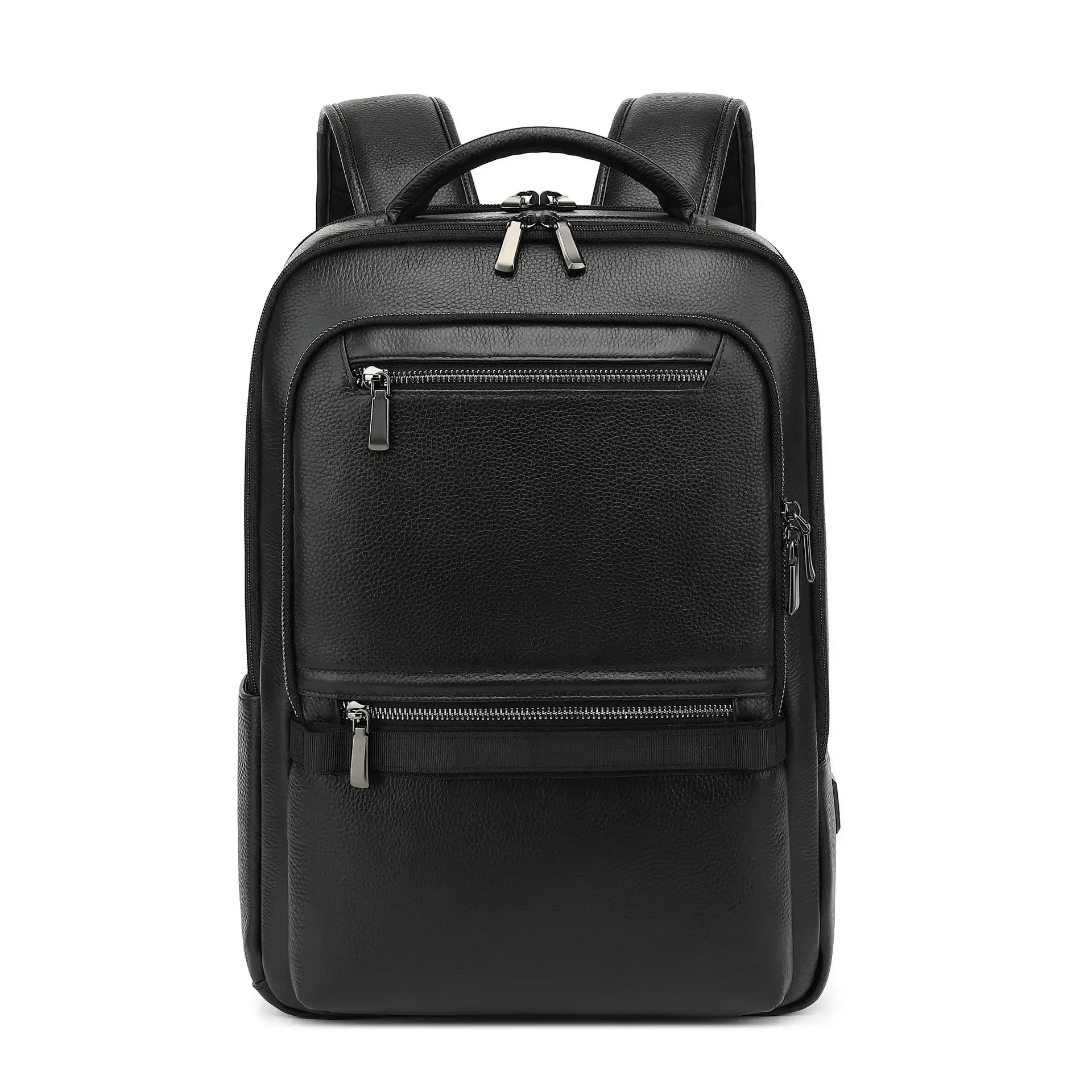 2027 New Luxury Brand Real Cow Genuine Leather Men Backpacks Student Backpack Boy Luxury 15.6 Inch Korean Computer Laptop Bag