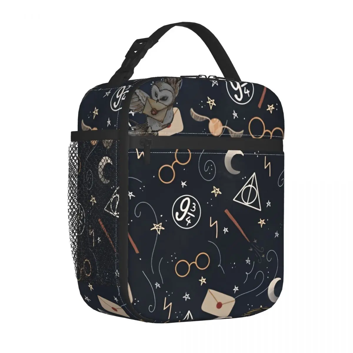 Harries Movie P-Potters Magic World Insulated Lunch Bag Food Container Portable Cooler Thermal Lunch Boxes For School Office