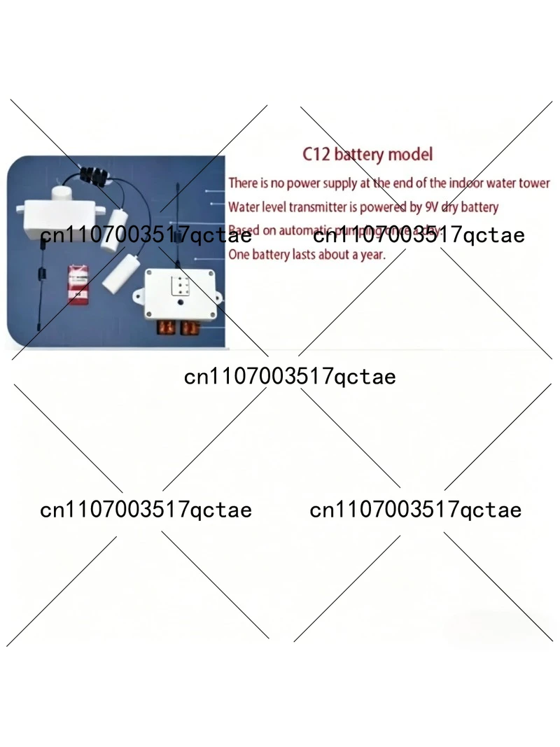 Wireless Water Level Controller Remote Tower Pool Pump Float Ball Switch Automatic for Irrigation And Water Systems