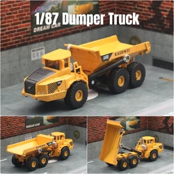 1/87 Dumper Tipper Truck Toy Car Model Diecast Metal Engineering Lorry Vehicle Miniature Collection Gift For Children Kid Boys