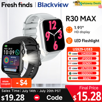 【World premiere】Blackview R30 Max Smartwatch 1.91\