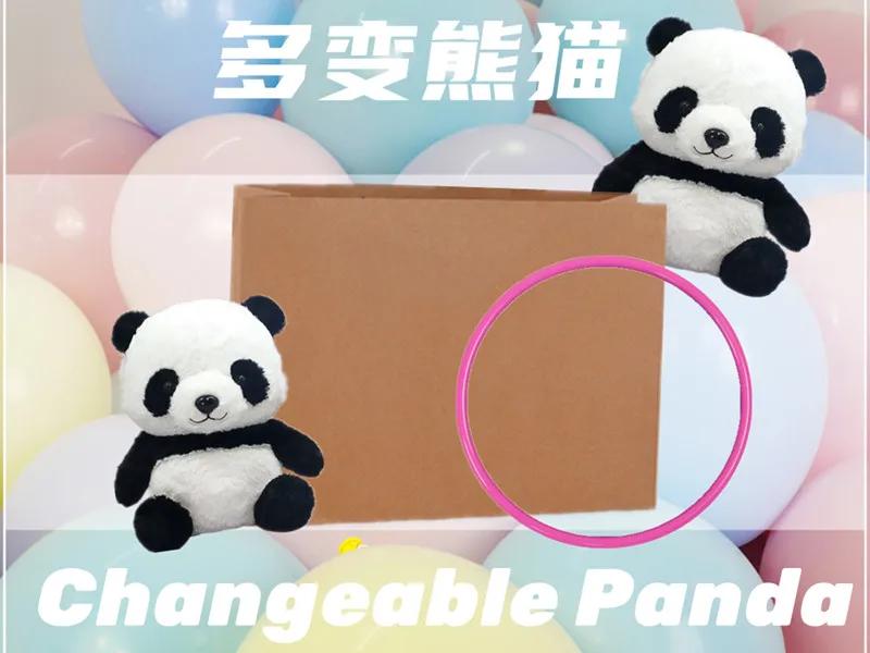 

Changeable Panda by J.C Magic Tricks Plush Panda Toy Appearing From Empty Paper Bag Magia Magician Stage Illusions Gimmicks Prop