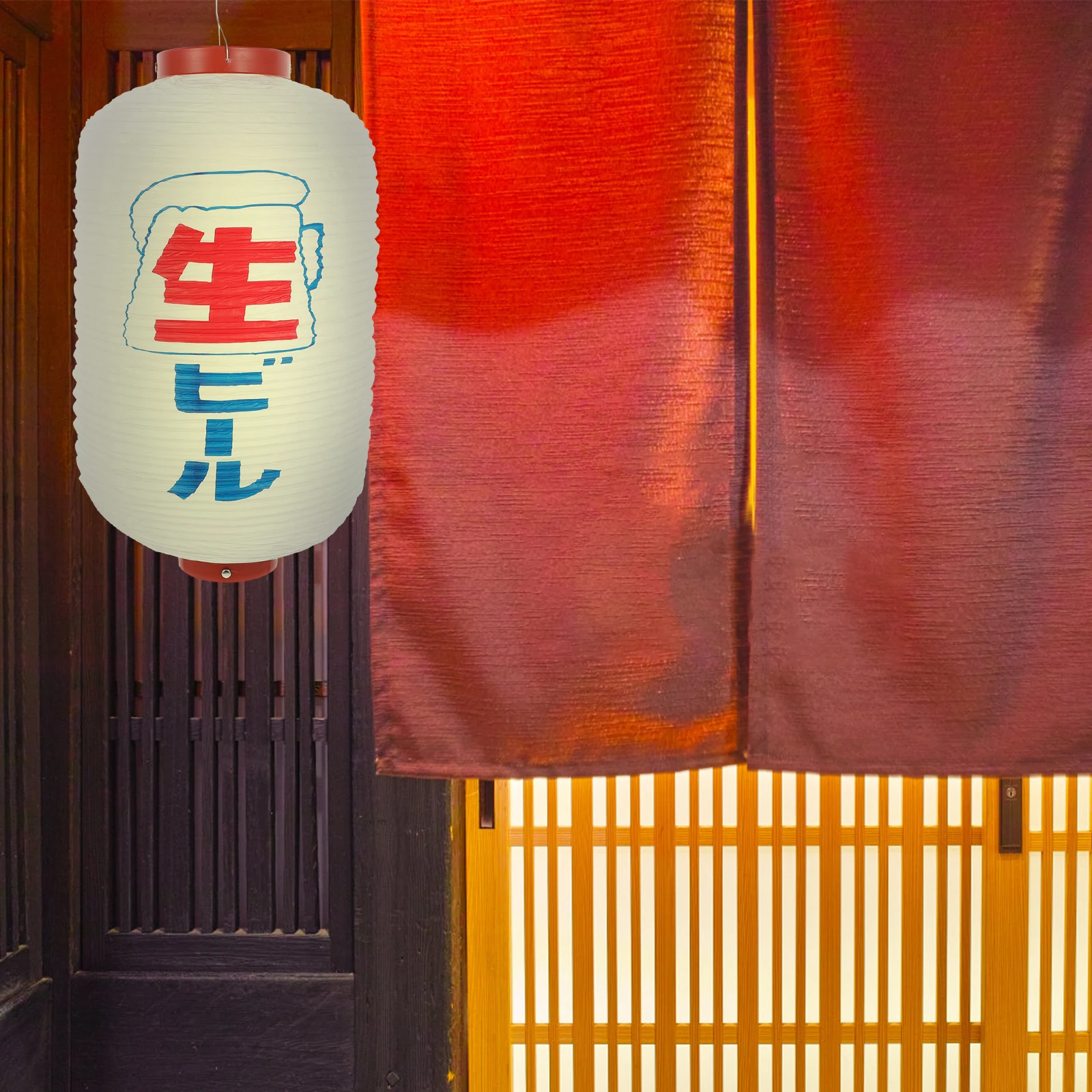 

Japanese Style Lantern Waterproof Decorative Iron Cloth Winter Melon Traditional Outdoor Pub Barbecue Shop Japanese Restaurant