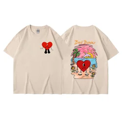 Bad Bunny T-shirt Men's and Women's Cotton T-shirt Casual T-shirt Summer Street Short Sleeve Fashion Harajuku T-shirt Clothing