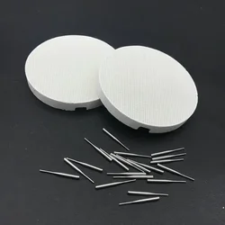 2pcs Dental Lab Honeycomb Round Firing Trays with 20pcs Metal Pins Dental Technician Supplies Dental Supply