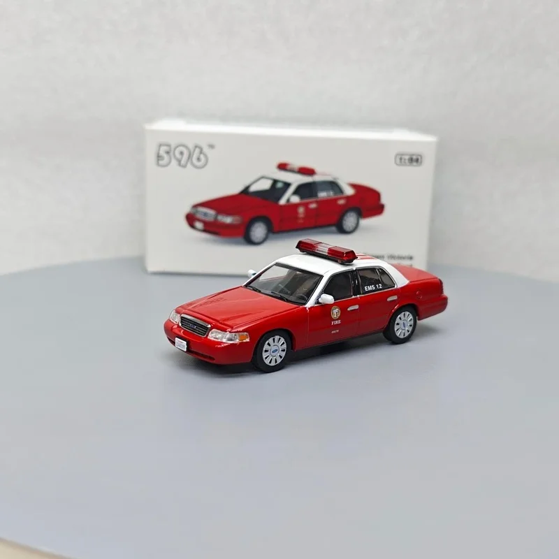 596 1:64 Diecast Alloy Emergency Vehicle Models Chevrolet Tahoe LAFD Ford Crown Victoria NYFD Suburban Los Angeles Fire SUV Toys