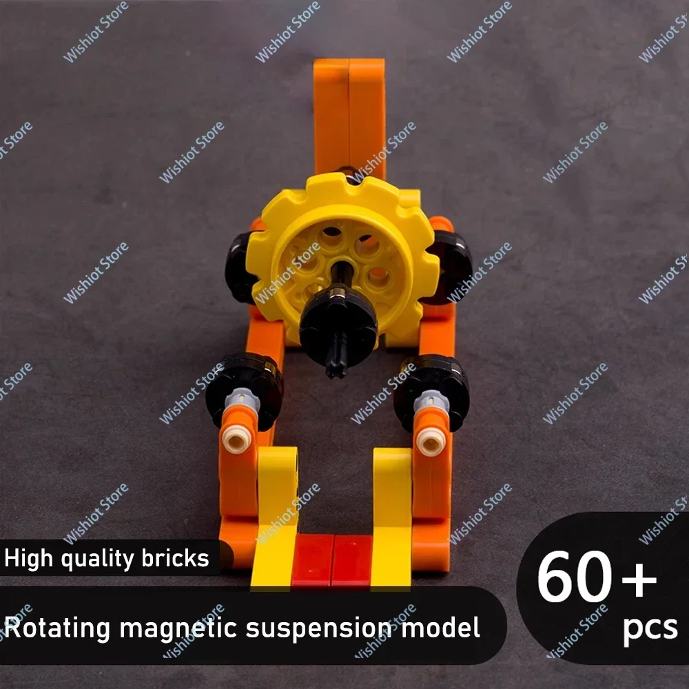 Klocki konstrukcyjne MOC Obrotowy model zawieszenia magnetycznego Kreatywna nauka i edukacja Magnes Pływające ozdoby Zabawki dla dzieci Prezenty