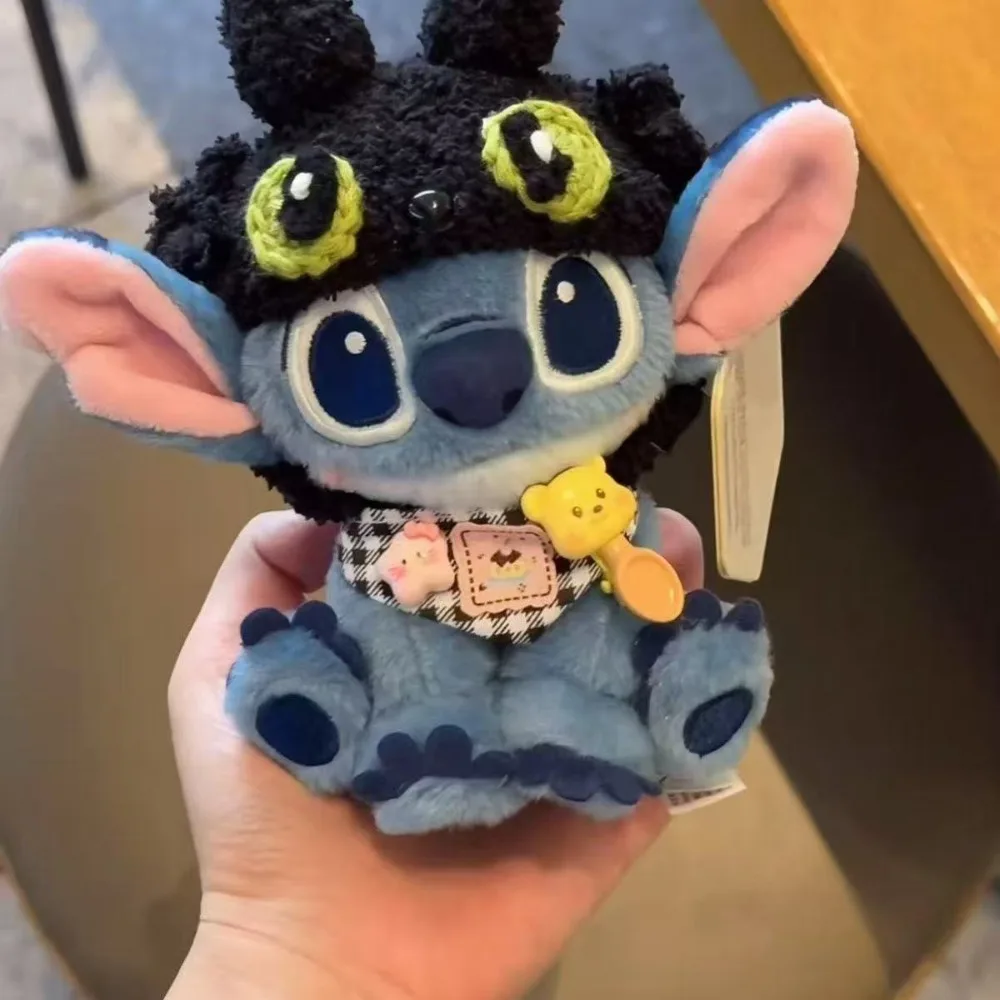 

MINISO 15 см Disney Stitch беззубый милый мультяшный орнамент сумка кулон брелок Хэллоуин Рождество подарок-сюрприз
