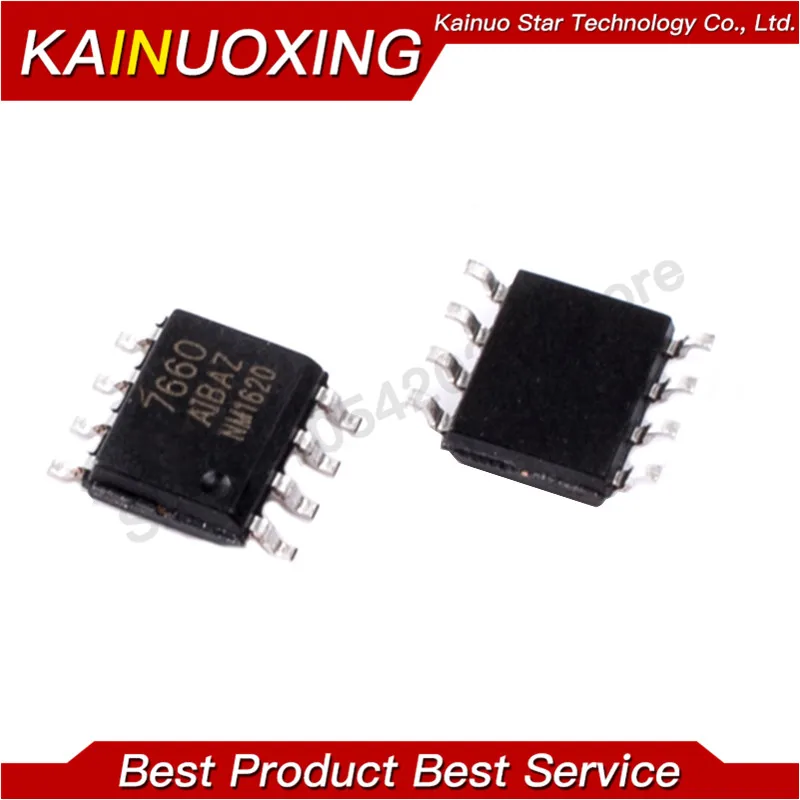 10PCS ICL7660AIBAZ SOP8 ICL7660A CMOS Charge Pump DC-DC Voltage Converter SMD IC Chip