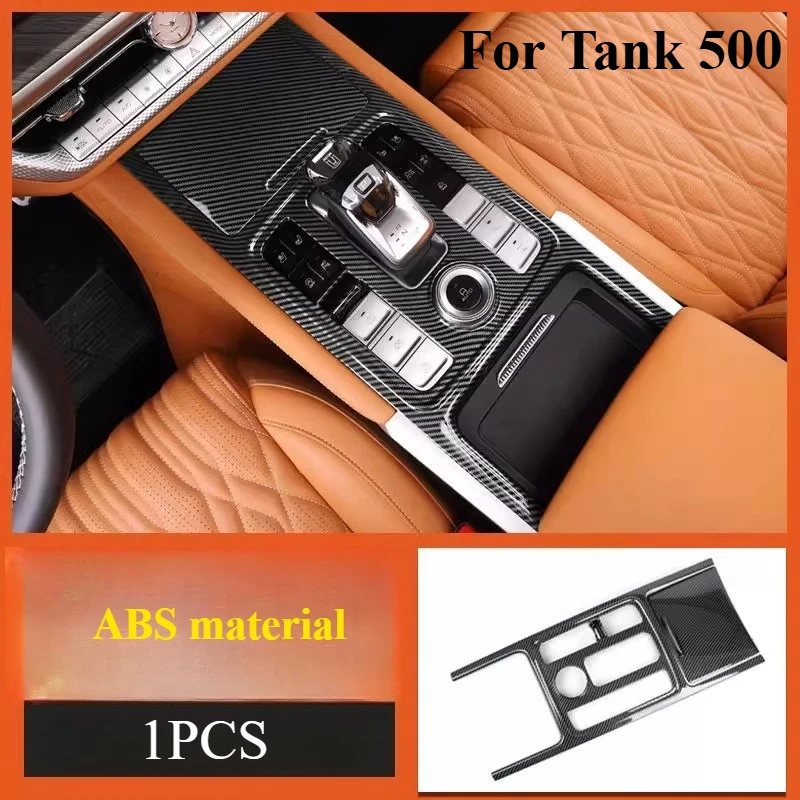 For Tank 500 2024 2025 2026 Car Stainless Center Control Shift Gear Panel Water Cup Frame Decoration Cover Trim Accessories