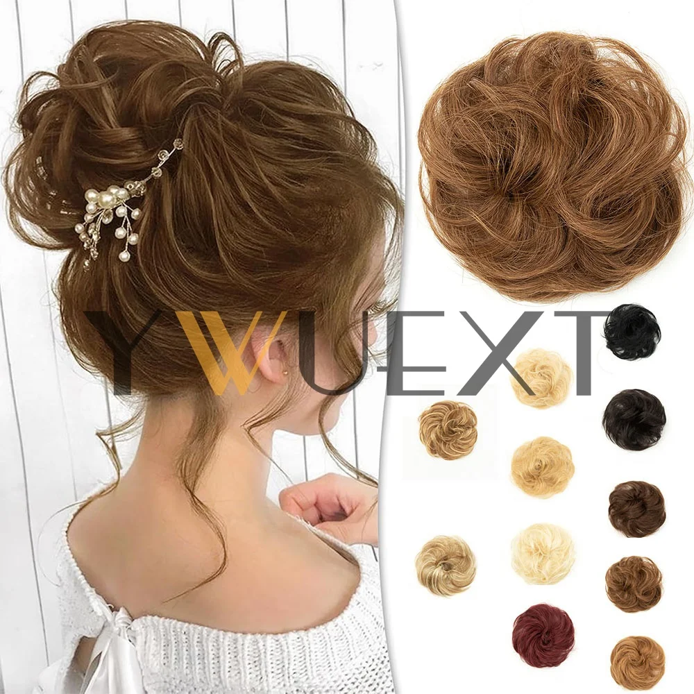 

Накладка для волос «Безумный пучок»: натуральный кудрявый узелок с эффектом растрепанности, на резинке, для женщин