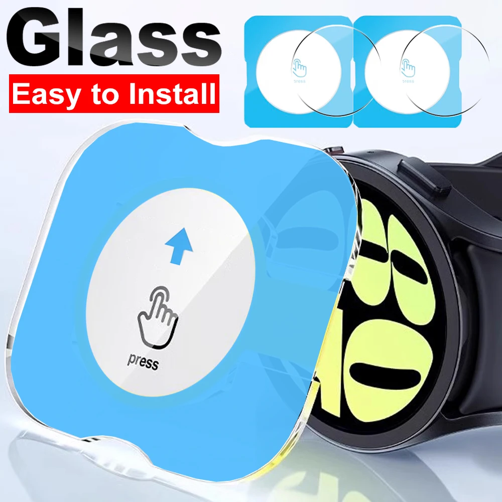 

Простое в установке закаленное стекло для Samsung Watch 8 7 6 5 4 46 мм 44 мм 40 мм Защитные пленки для экрана от царапин Твердость Watch8