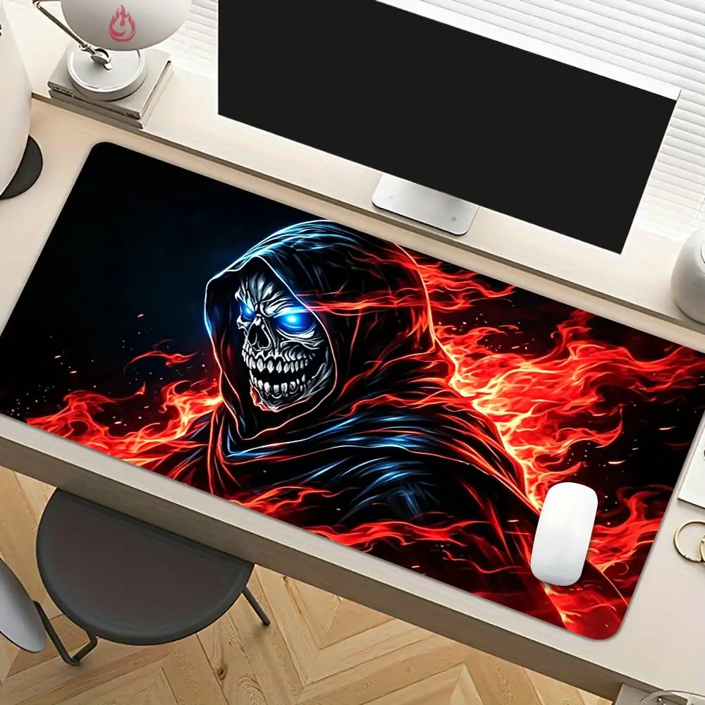 Ferocious Skeleton Monster Mouse Pad Desk Mat Large Computer Office Carpet XXL Mousepad Gamer Gaming PC Accessories Keyboard Rug