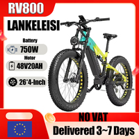LANKELEISIE-bike750W Motor 48V20AH Lithium Battery Hydraulic Brake All Terrain Electric Bike 26*4 Fat Tire Snow Electric Bicycle