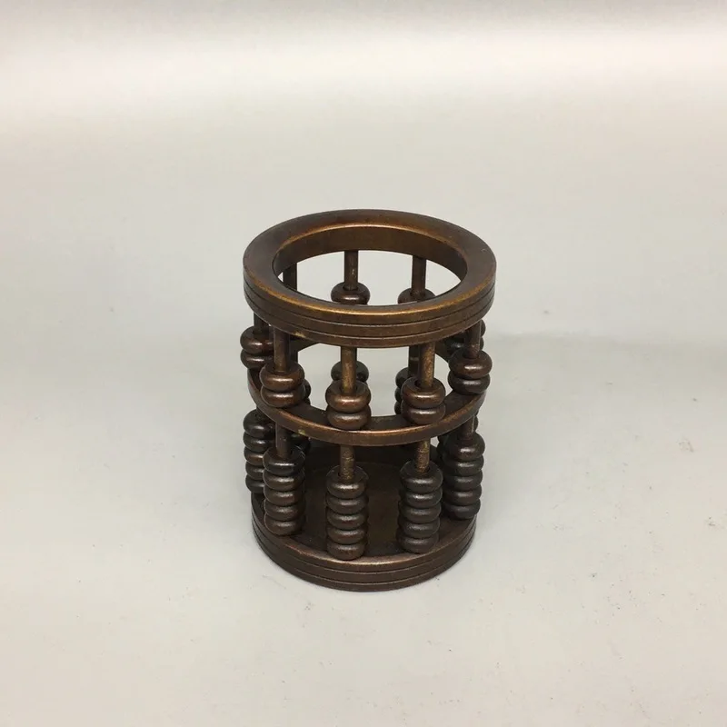 Copper abacus , decorative item, supplies, Chinese-style classical gift , office pen holder, brass, r