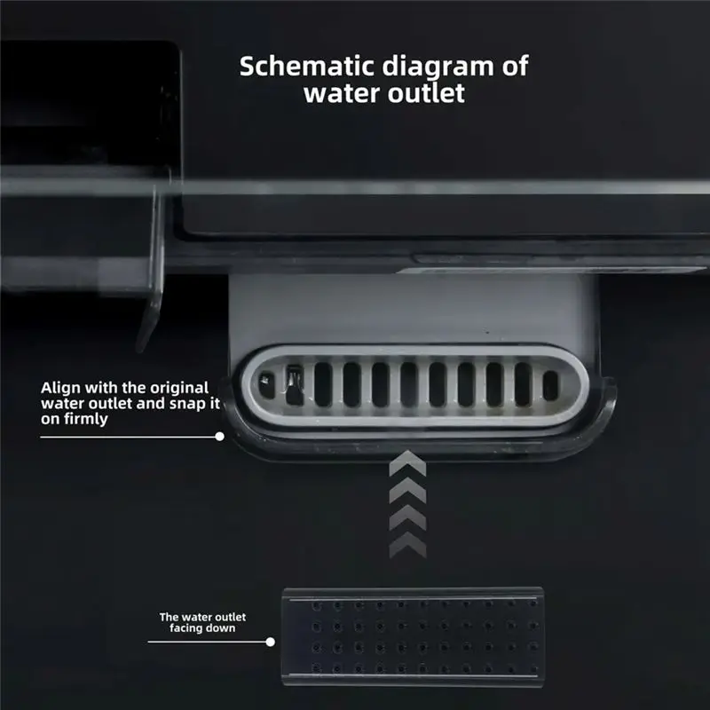 For Mijia Fish Tank Outlet Connector 4PCS Modification Dual-Use Water Outlet Rainfall Waterfall Enrichment Parts