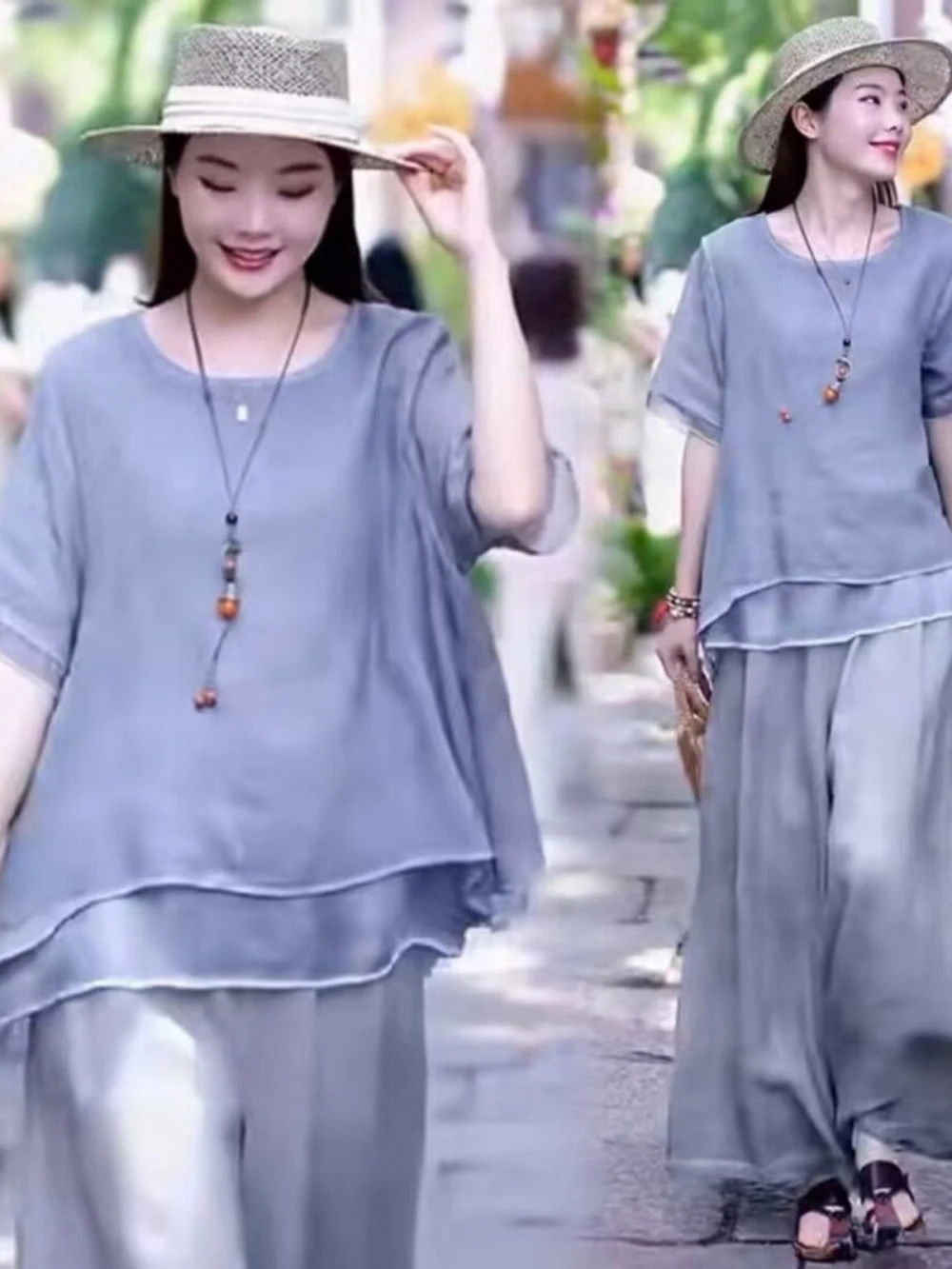 Fashionable Cotton Linen Set W - Women Fashion Over The Years review and price