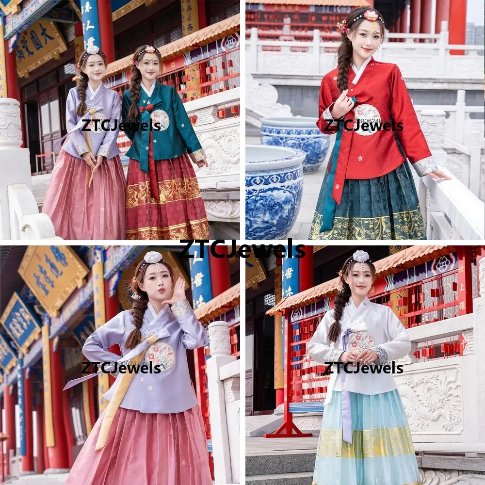 

Korean Traditional Hanbok Dress Women Ancient Palace Princess Cosplay Costume Asian Performance Clothing