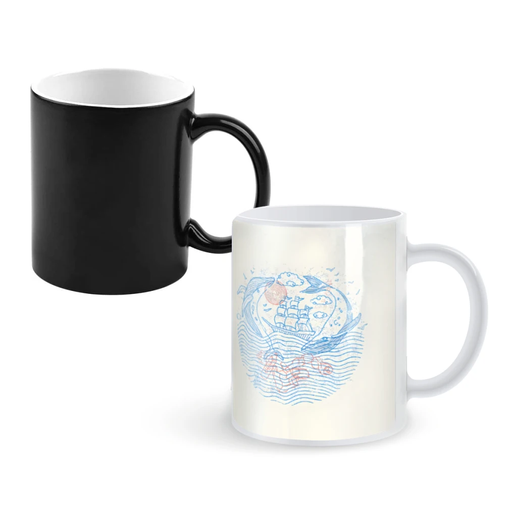 

We Can Still Save the OceansCoffee Mugs And Mug Creative Color Change Tea Cup Ceramic Milk Cups Novelty Gifts