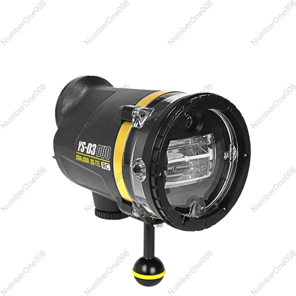 Waterproof Flashlight with Wireless Sync RC Mode & GN33 for Underwater Photography