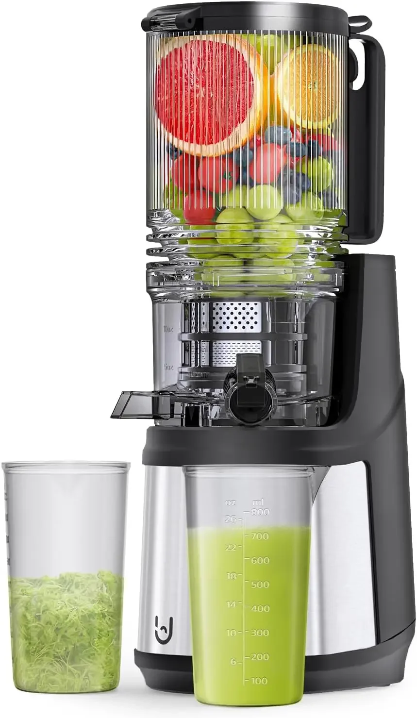 Juicer, 350W Slow Cold Press Juicer with 5.8