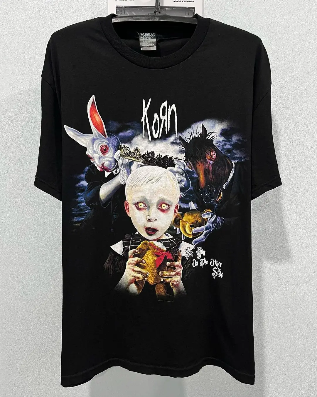 

American Vintage Korn Band Design ort Sve round Ne T-irt Retro Large Size Youth Faion Casual Loose Fit Printed Tee