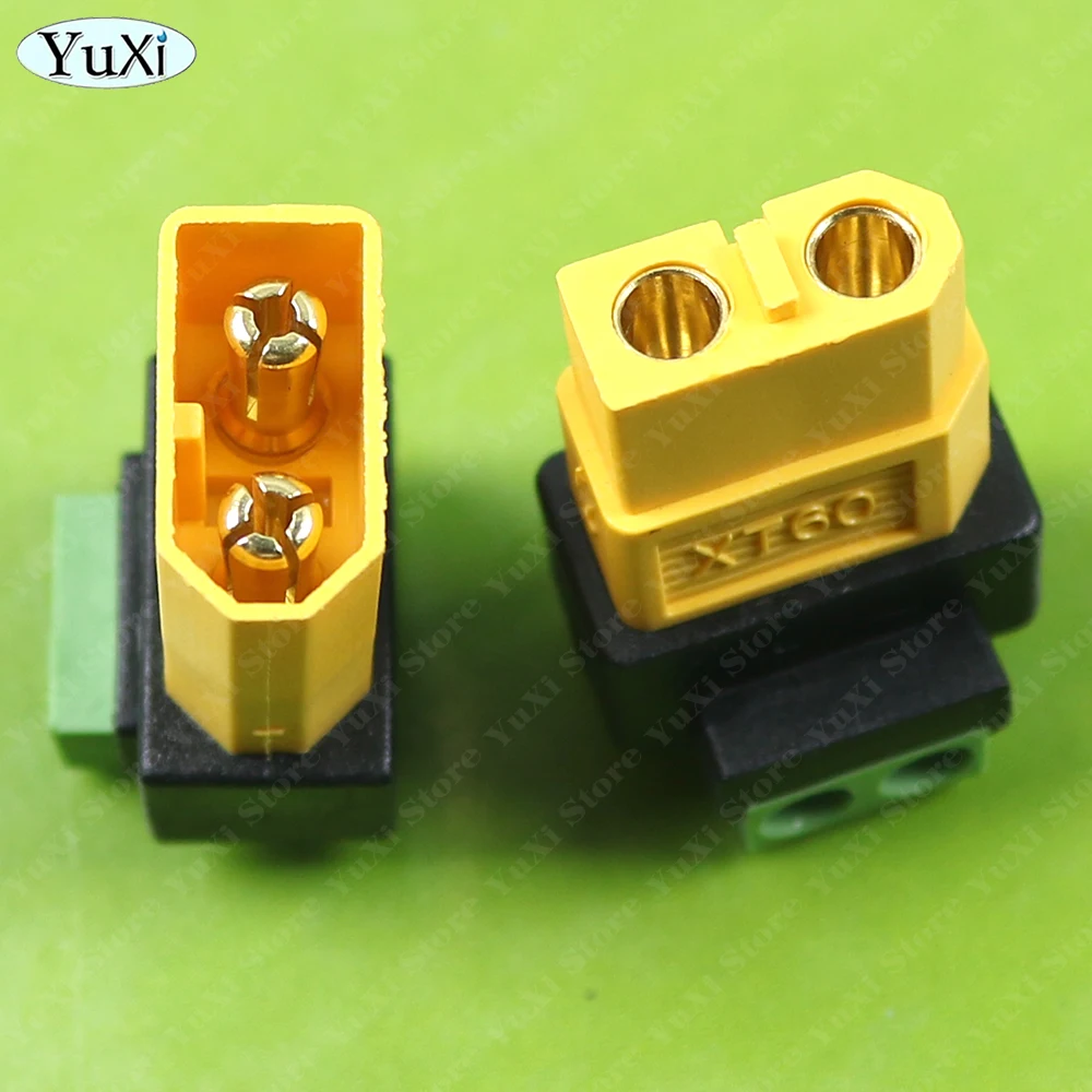 1-10Pcs XT60 Connector Terminal Adapter XT60 To 2Pin Adapter Cord Male Female Solderless Converter Plugs DIY Solar Panels Drone