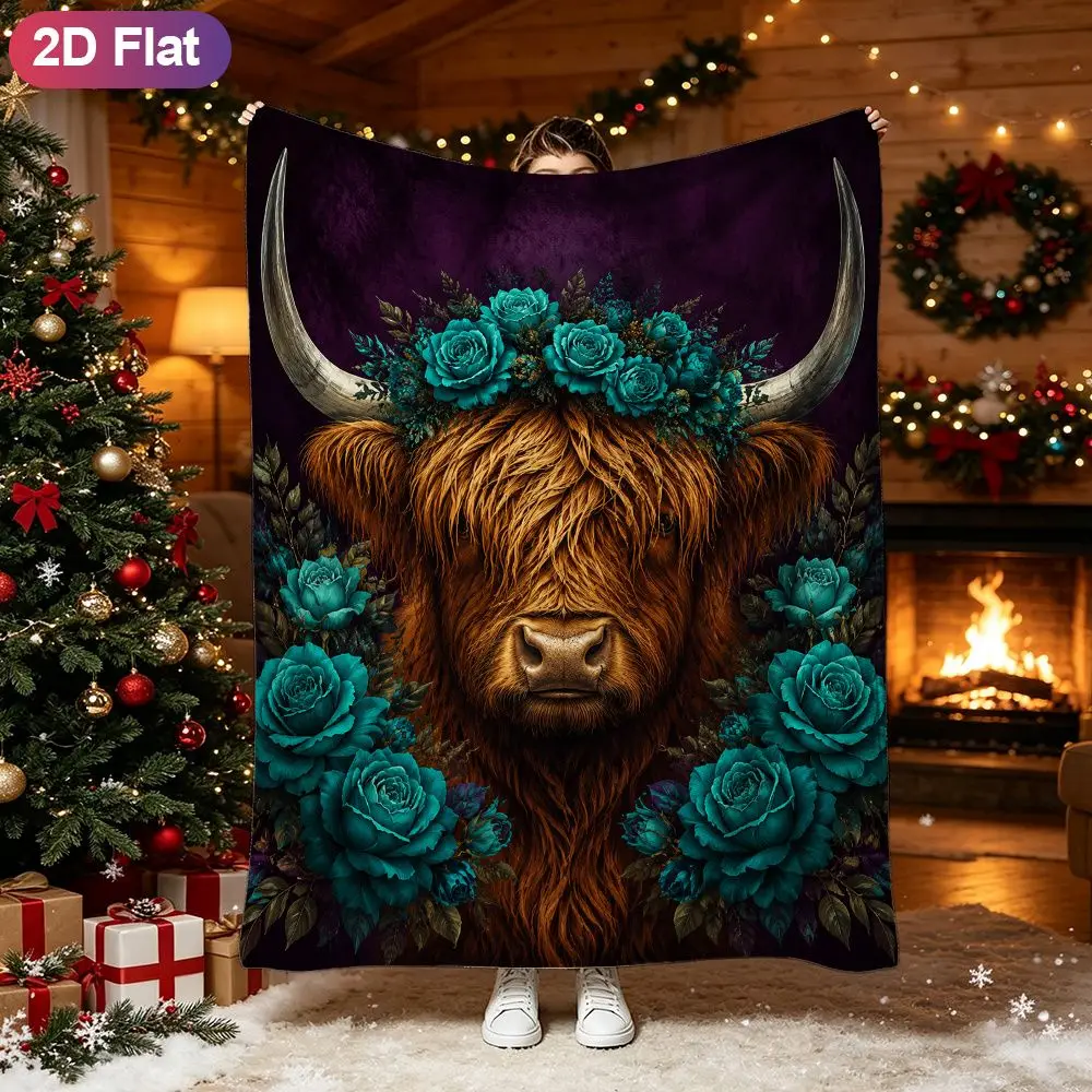 Printed Throw Blanket with Sombrero Taco Chili, Cozy for Couch Sofa Bedroom