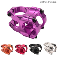 Bike Stem CNC 31.8x35MM Ultralight Aluminum Alloy Stem Downhill Stem Black / Red / Orange / Silver / Purple Cycling Accessories