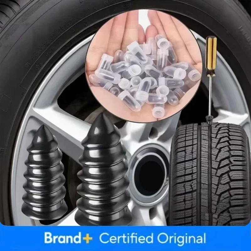 10-30PCS Car Tyre Repair Rubber Metal Nail Car Motorcycle Repair Nails Set Truck Scooter Bike Tire Puncture Repair Tool