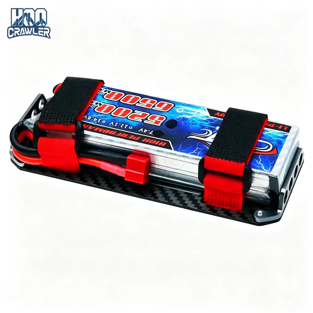 Placa de Montaje de Batería de Fibra de Carbono Negra para Coche RC, Escala 1:10, Coches RC Crawler Axial SCX10 CC01 F350 D90, Pieza de Repuesto para Modelo RC4WD