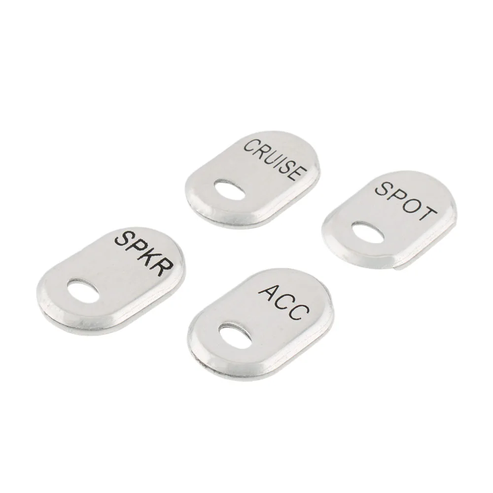 Chrome Motorcycle Roc4pcs ker Panel Switch Button Covers For Harley Touring Electra Glide Road Glide Street Glide