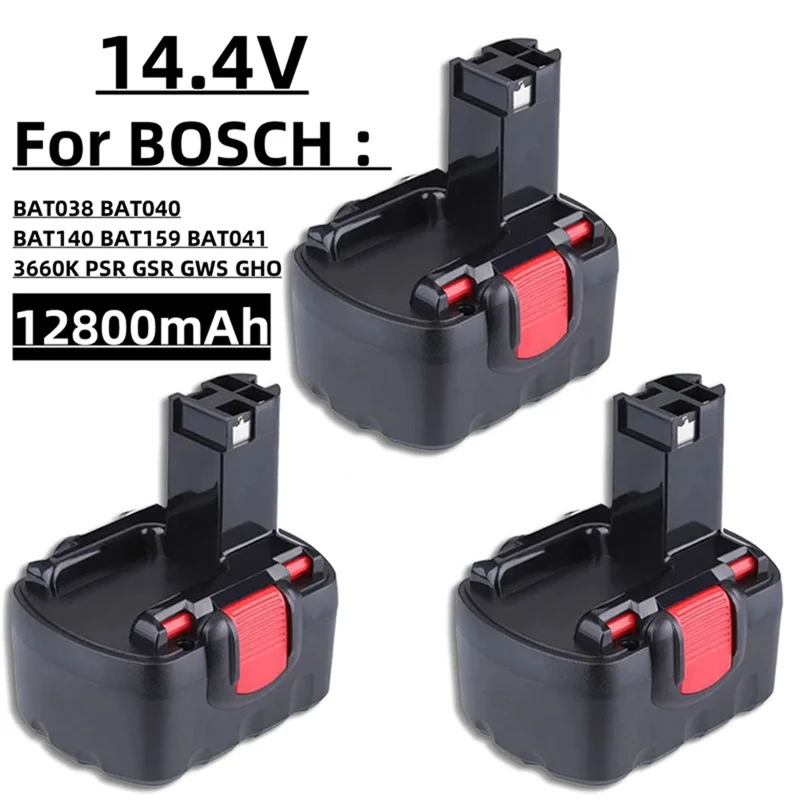 

Bottool-Power Tool Battery for Bosch, 12800mAh, 14.4V, BAT038, BAT040, BAT140, PSR 14.4VE-2, GSR 14.4V, GDS , 35614,BAT041