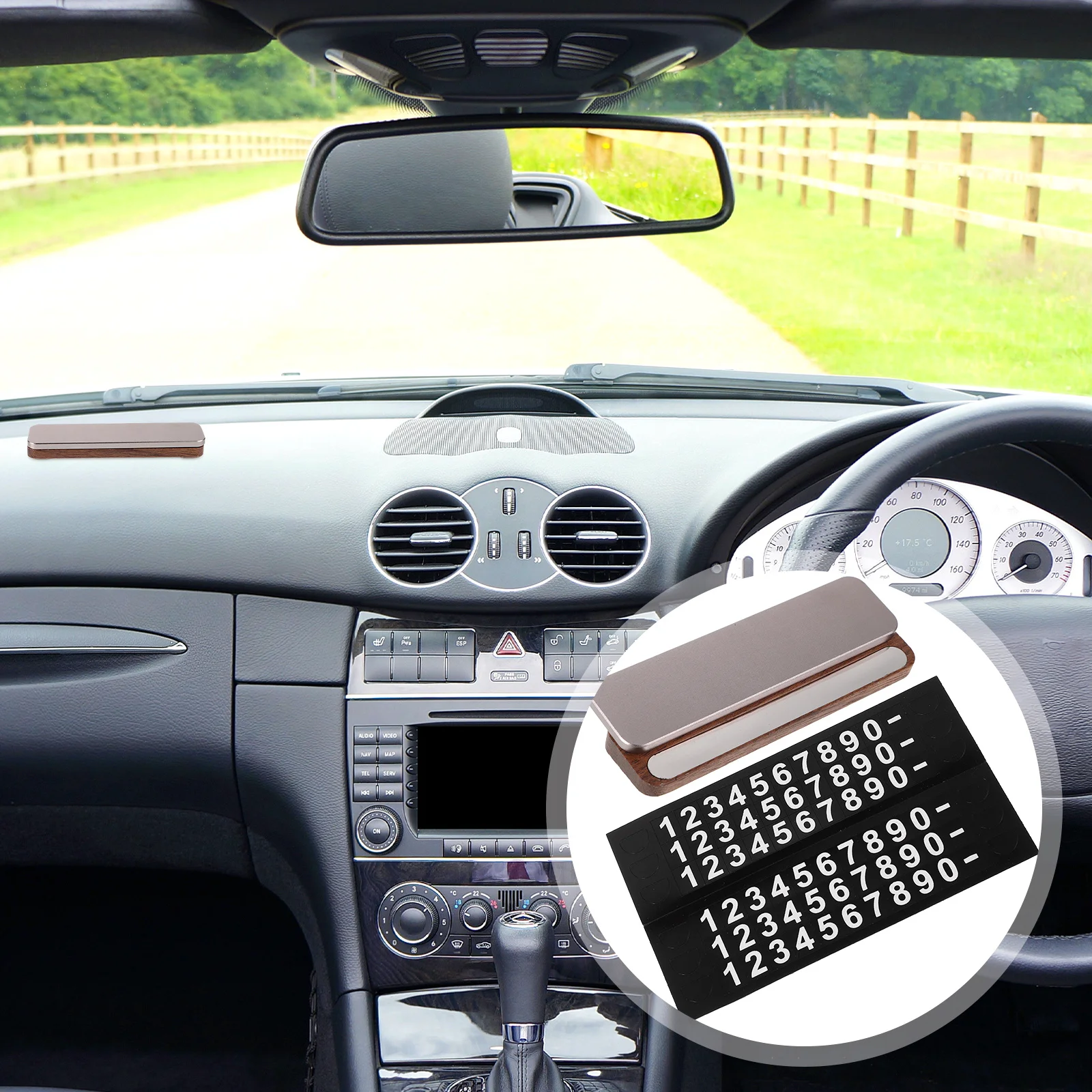 

Elegant Wooden Temporary Car Parking Durable Stylish Interior Accessory Quick Contact Versatile Use