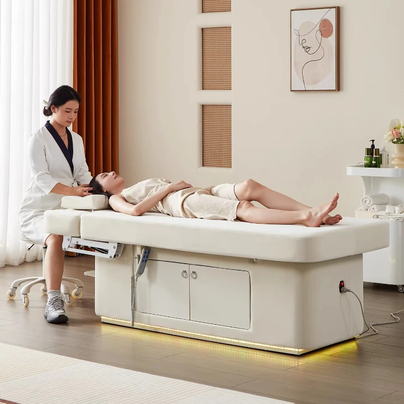 Electrically-powered Massage Tables Salon-specific Massage Tables Temperature Commercial Furniture Tavoli Per Massaggi ZY40AMC