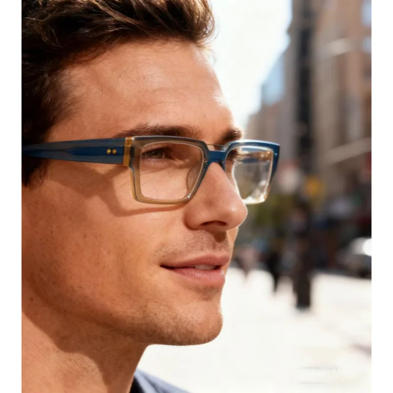 

Acetate Glasses Frame Women Men Square Brand Designer Eyeglasses Unisex High Quality Handmade Spectacles Eyewear