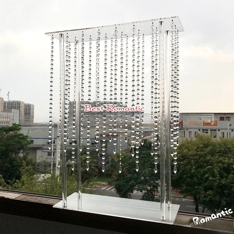 

New wedding supplies, acrylic crystal decorative flower stand, wedding main table decoration home window layout props