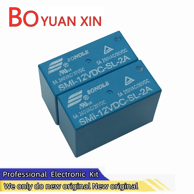 BYX SMI-12VDC-SL-2A 24VDC 05VDC Home appliance relays 6feet 2 groups normally open 12V 5A 250VAC DC12V  Temperature relay