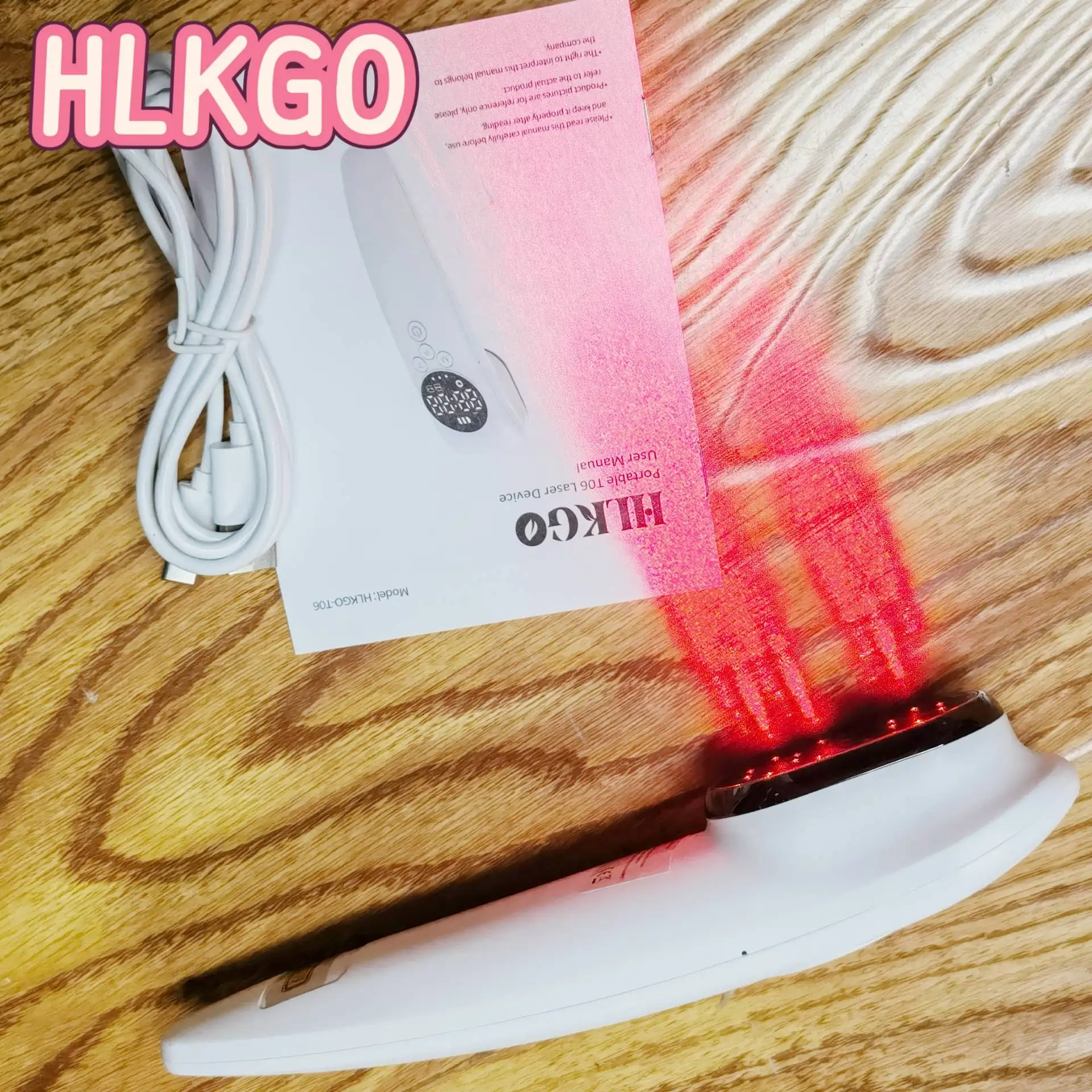 

Rechargeable Cold Laser Massager Device, HLKGO Professional 520mW Dual Wavelength for Targeted Pain Relief and Relaxation