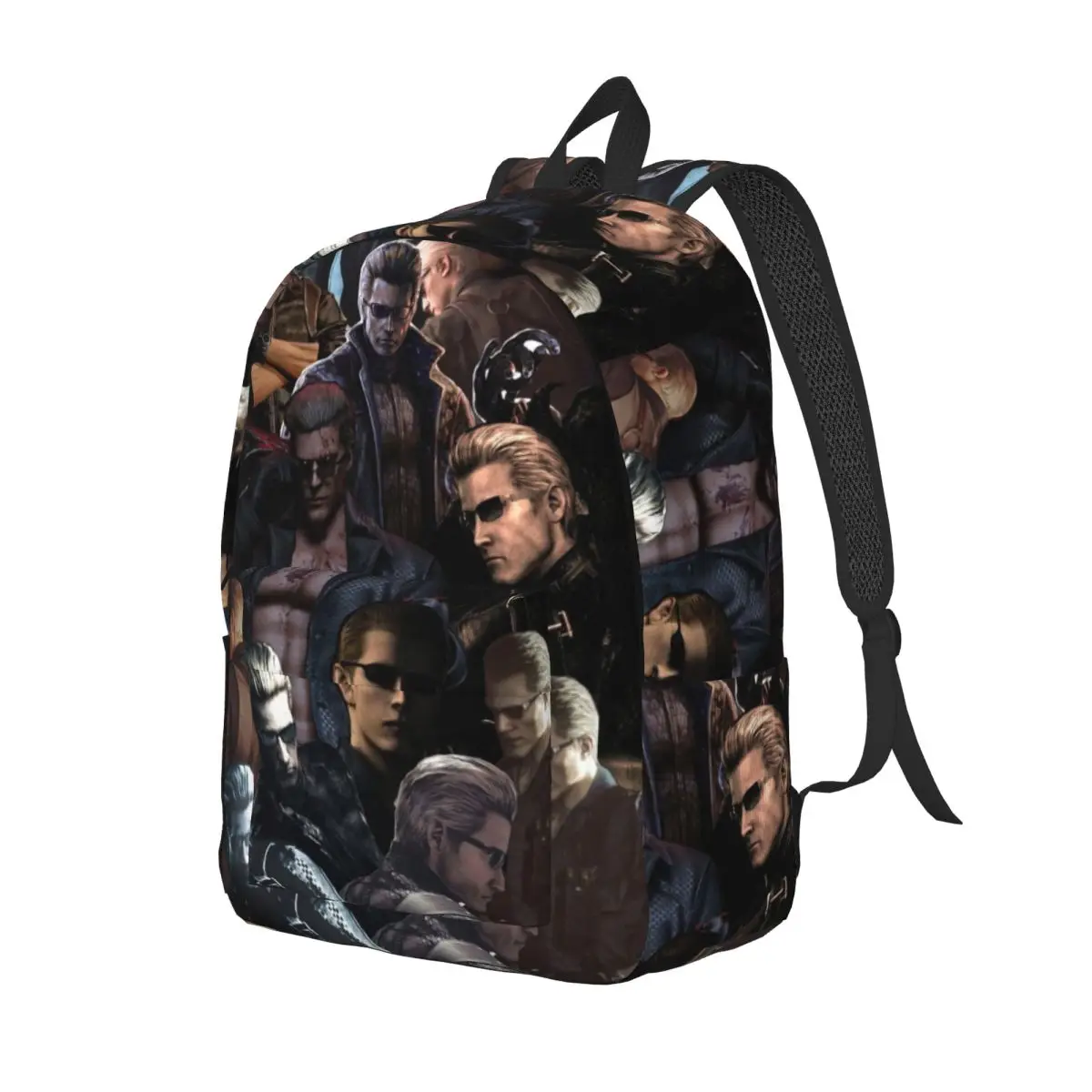 Albert Wesker Residented Evils Game Backpack for Men Women Fashion High School Business Daypack Laptop Computer Canvas Bags Gift