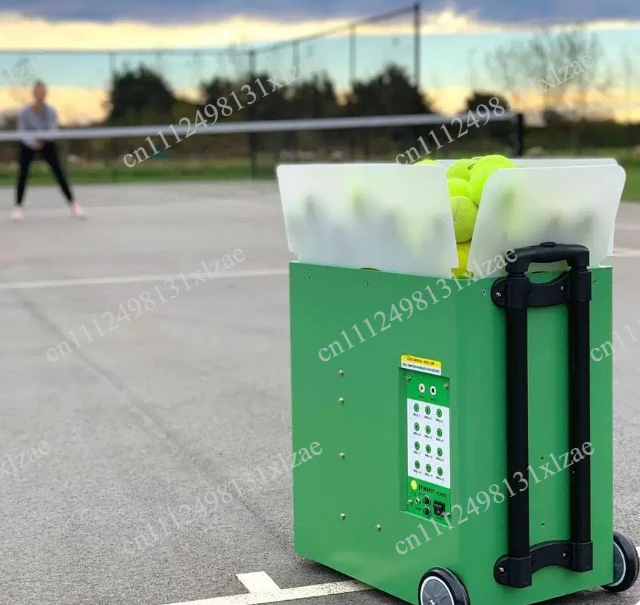 Automatic Portable Tennis Ball Machine Beginner Training Tennis Serve Launcher