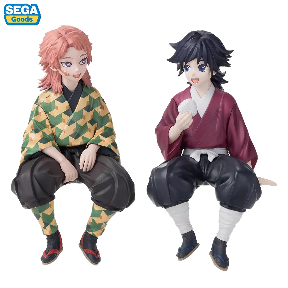 Original New SEGA Premium Chokonose Figure Sabito & Tomioka Giyuu (Demon Slayer) 14cm Nice Anime Collectible Model Ornament Toys